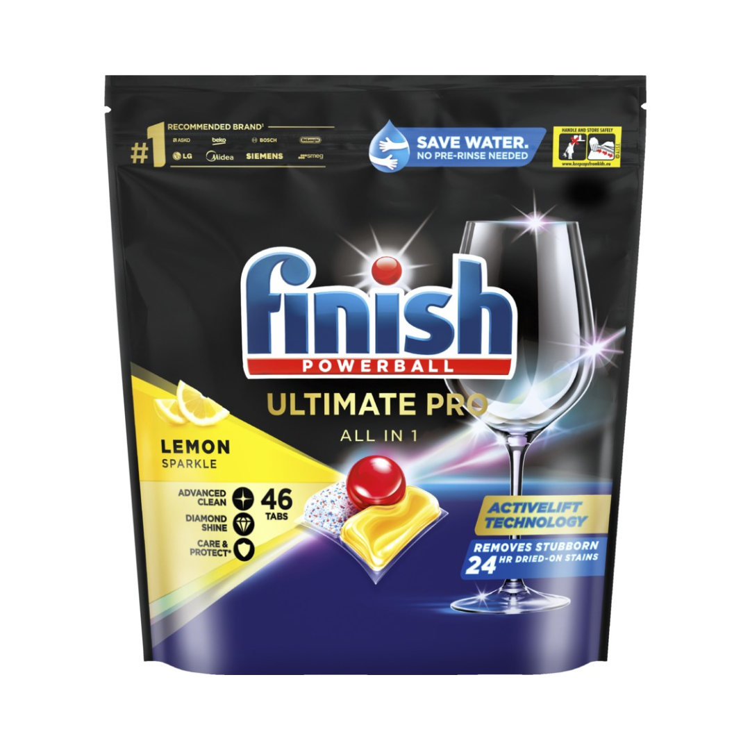 Finish Powerball Quantum Ultimate Pro Dishwasher Tablets 46 Pack
