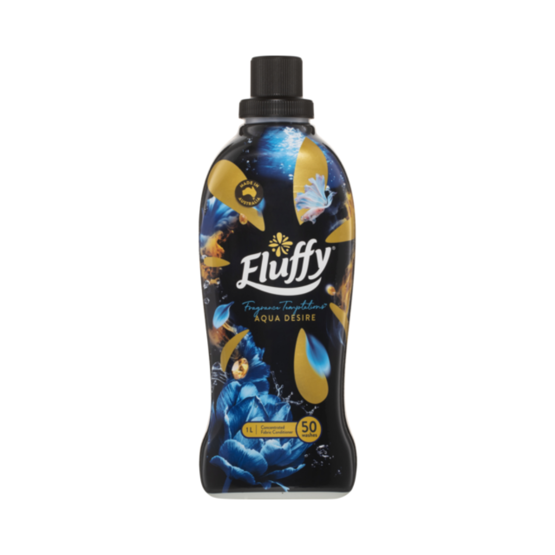 Fluffy Ultra Tempt Aqua Fabric Softener 1L
