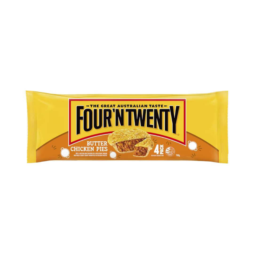 Four 'N Twenty Butter Chicken Pies 4 Pack