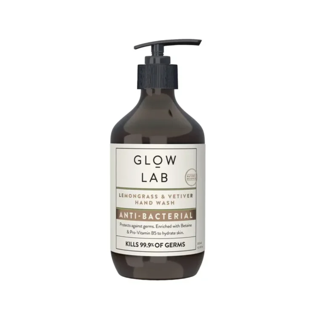 Glow Lab Hand Wash Anti-Bacterial Lemongrass & Vetiver 300ml