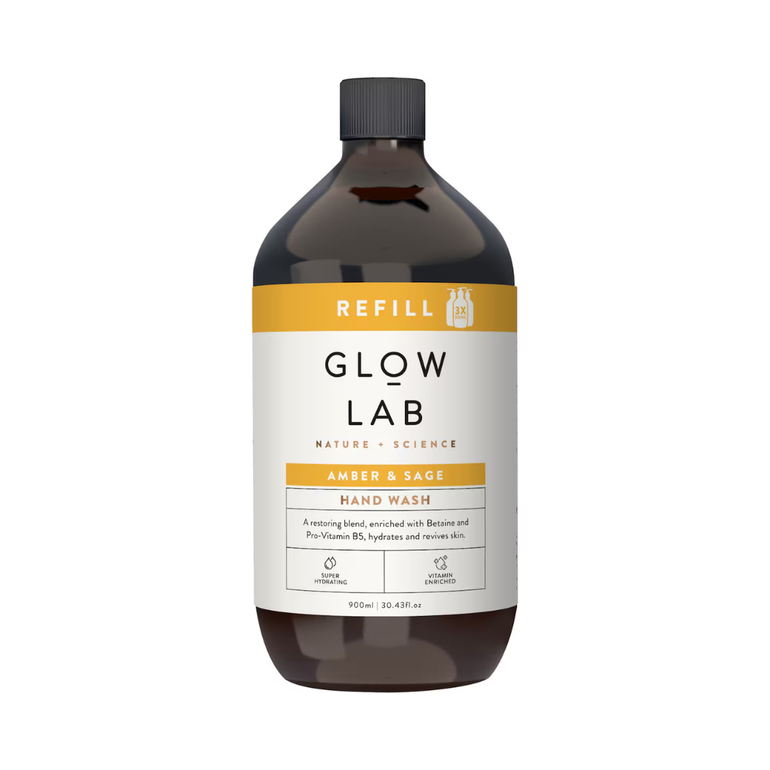 Glow Lab Hand Wash Refill Amber & Sage 900ml