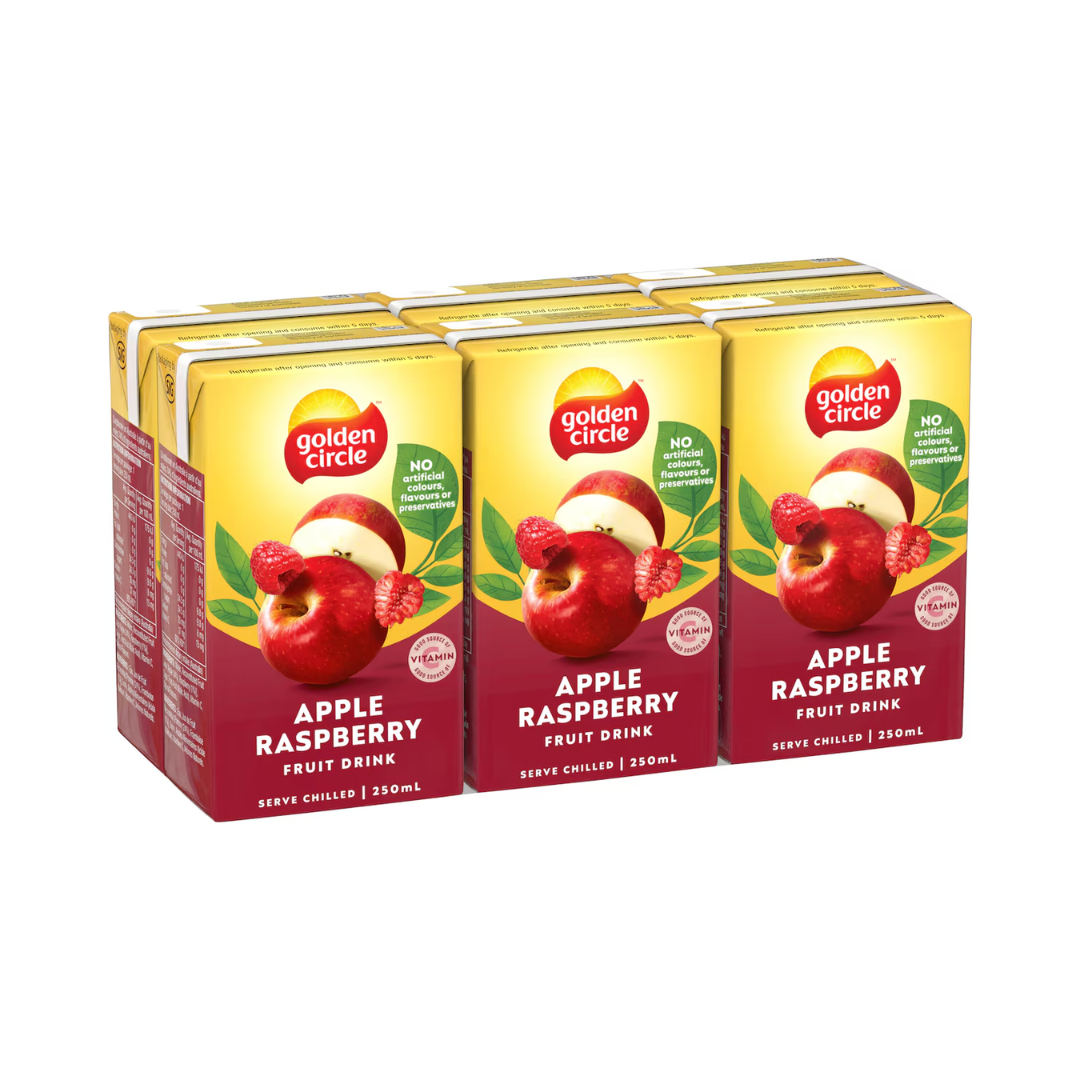 Golden Circle Apple Raspberry 250ml 6 Pack