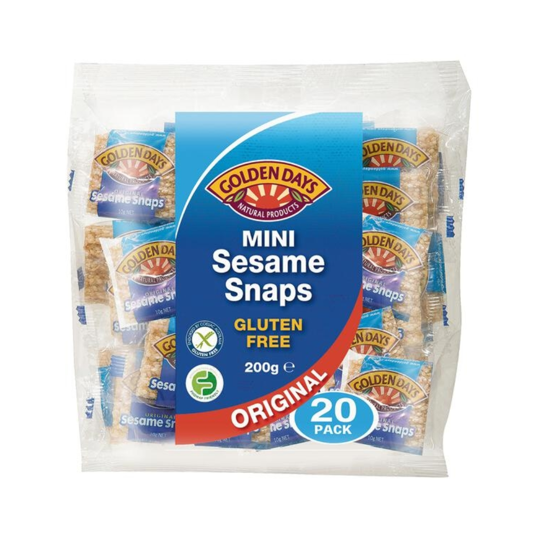 Golden Days Mini Sesame Snaps 20 Pack