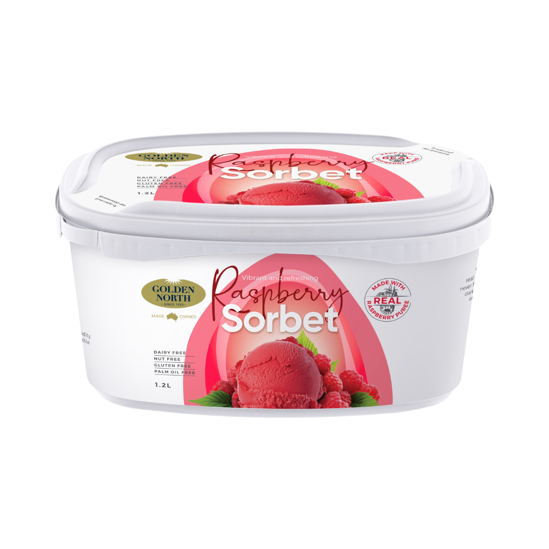 Golden North Sorbet Raspberry 1.2L