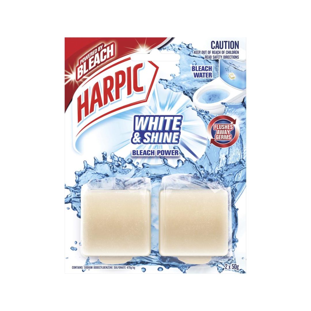Harpic White & Shine Bleach Block 2 Pack