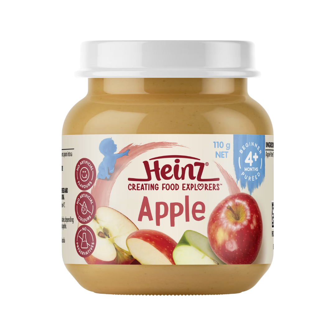 Heinz Baby Food Jar Apple Puree 4 Months+ 110g