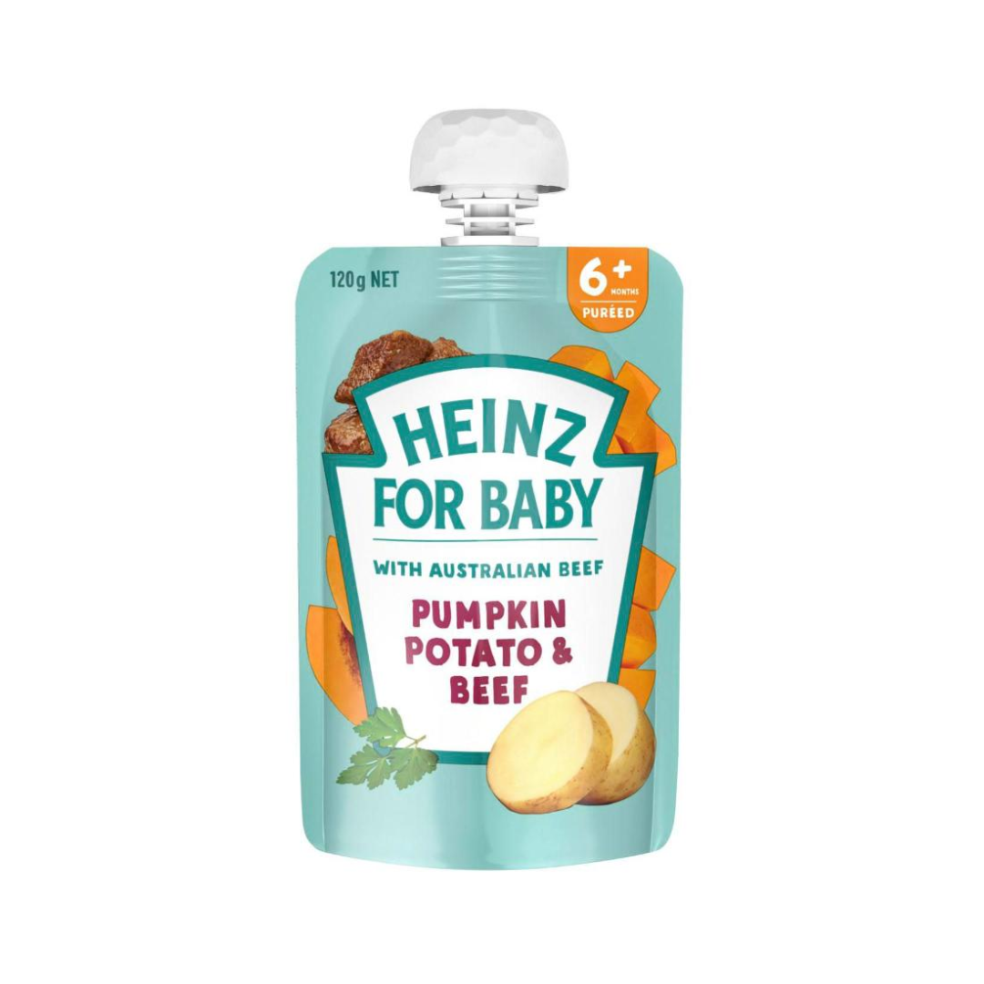 Heinz Baby Food Pouch Pumpkin Potato & Beef 6 Months+ 120g