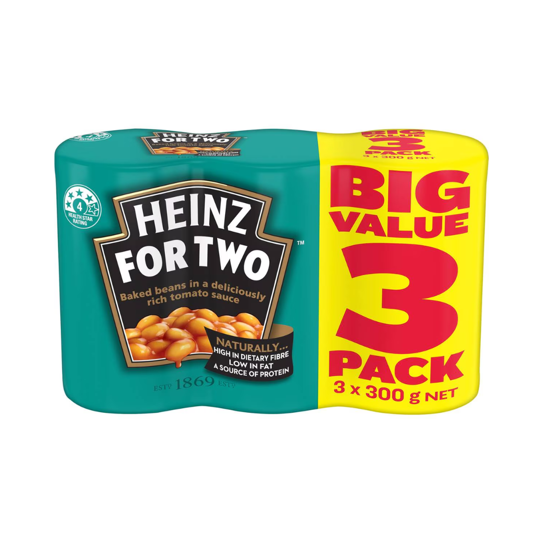 Heinz Baked Beans Tomato Sauce 3 x 300g