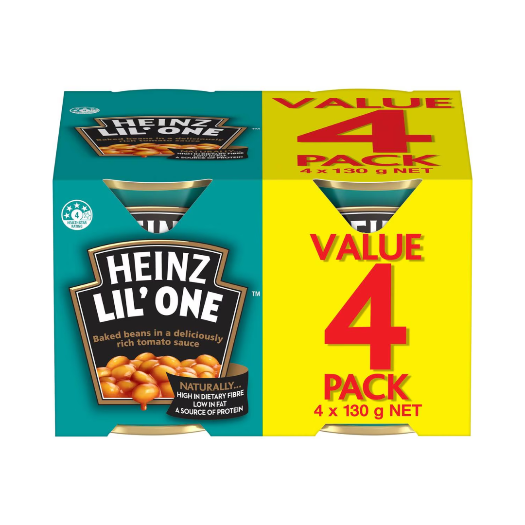 Heinz Baked Beans Tomato Sauce 4 x 130g