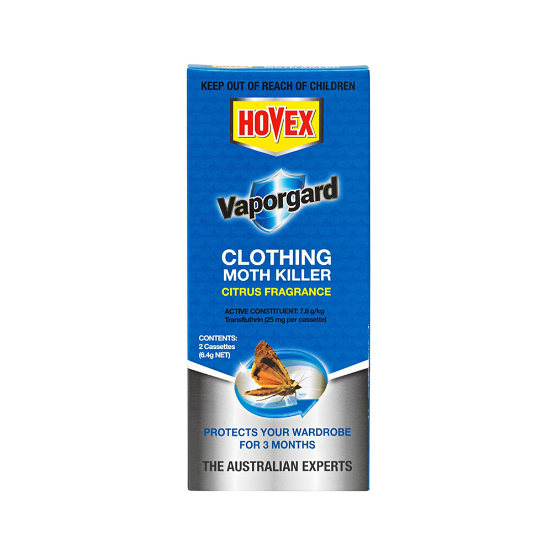 Hovex Vaporgard Clothing Moth Killer Citrus 2 Pack