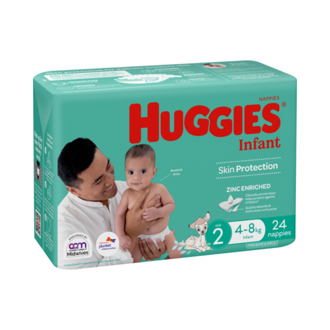 Huggies Infant Nappies Size 2 4-8kg 24 Pack