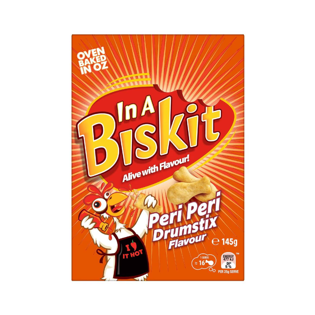 In A Biskit Peri Peri Drumstix 145g