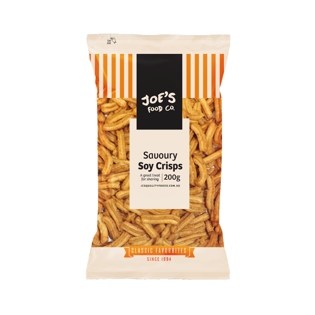 JC Nuts Joes Snacks Soya Crisps Original 200g
