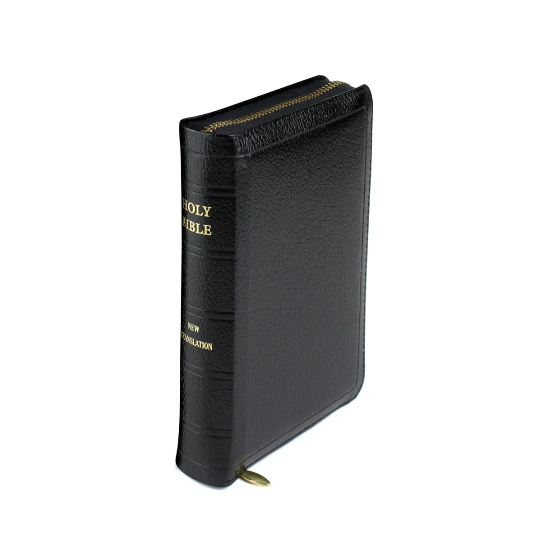 JN Darby Pocket Bible Bonded Leather Zip Binding