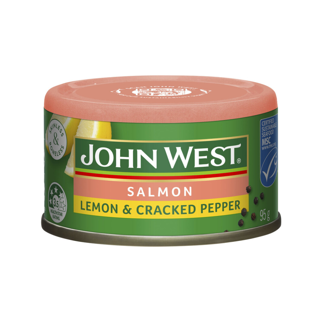John West Salmon Lemon & Cracked Pepper 95g