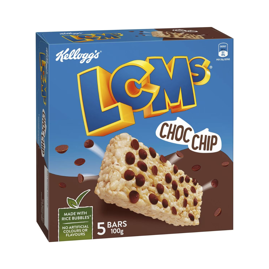 Kellogg's LCMs Choc Chip 5 Bars