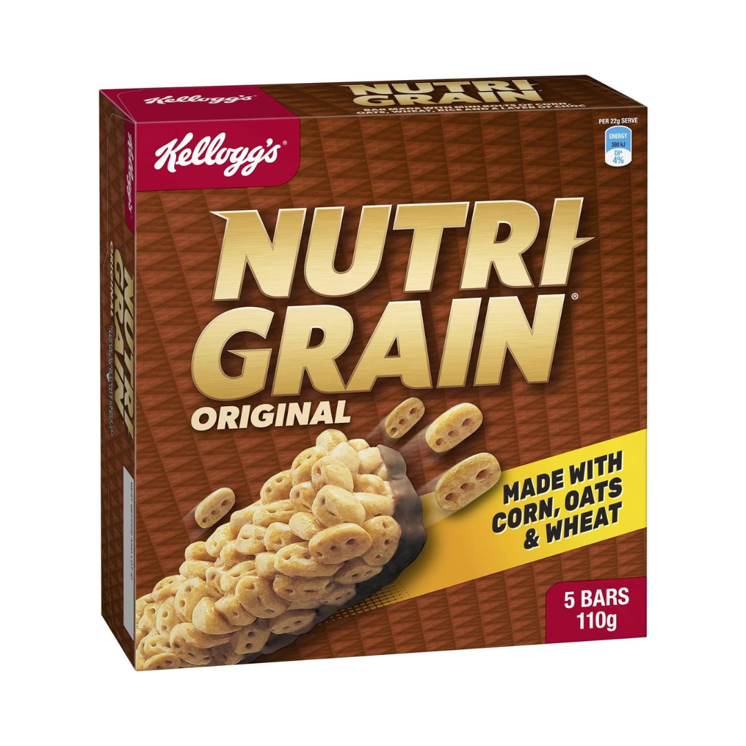 Kellogg's Nutri Grain Bars Original 5 Pack