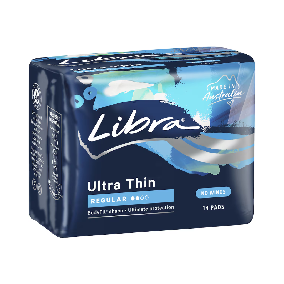 Libra Ultra Thin Regular No Wings 14 Pack