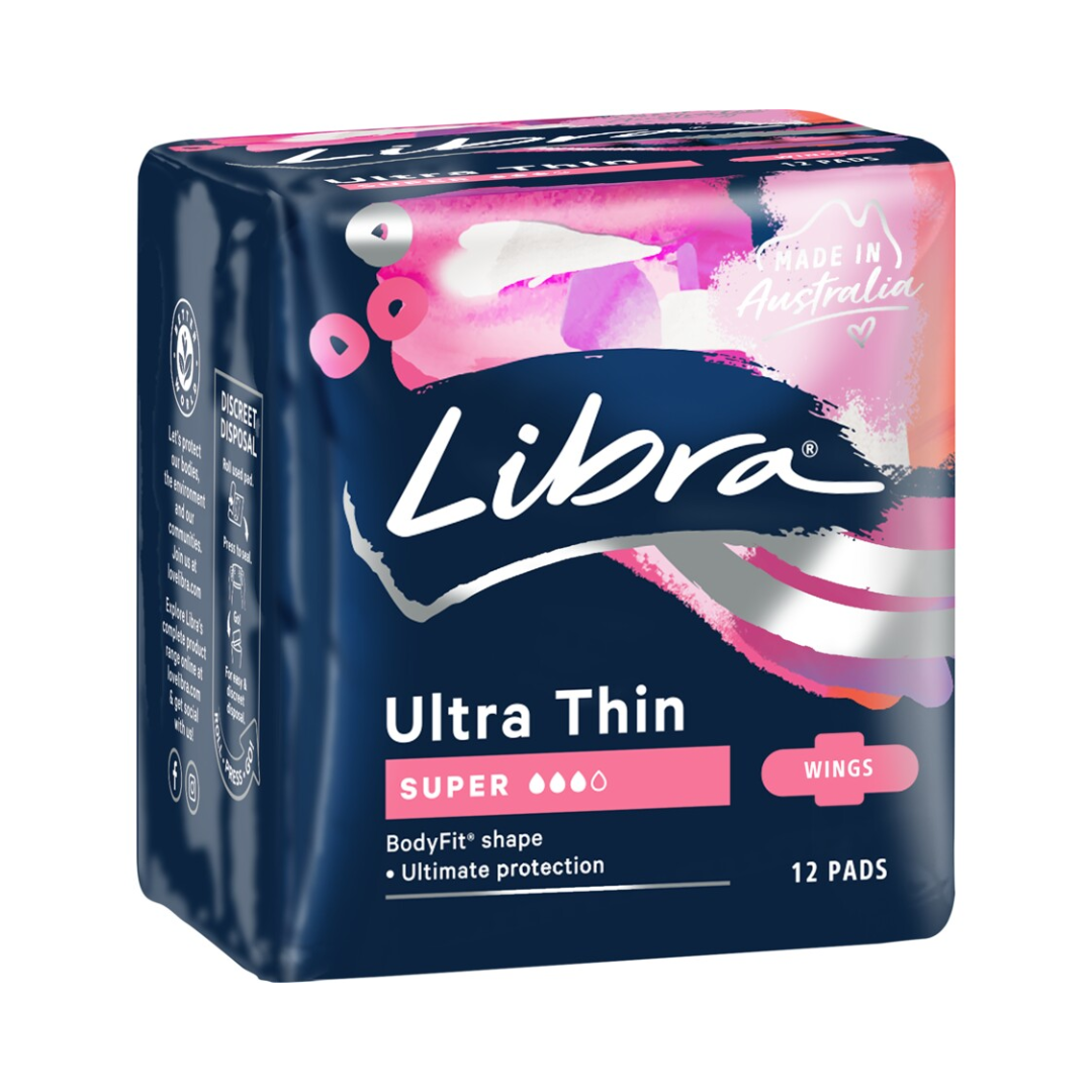 Libra Ultra Thin Super Wings 12 Pads