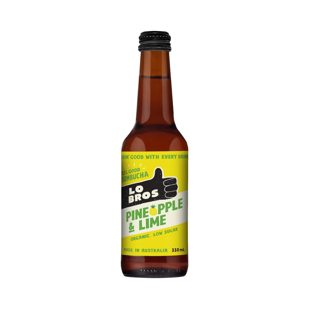Lo Bros Kombucha Pineapple & Lime 330ml