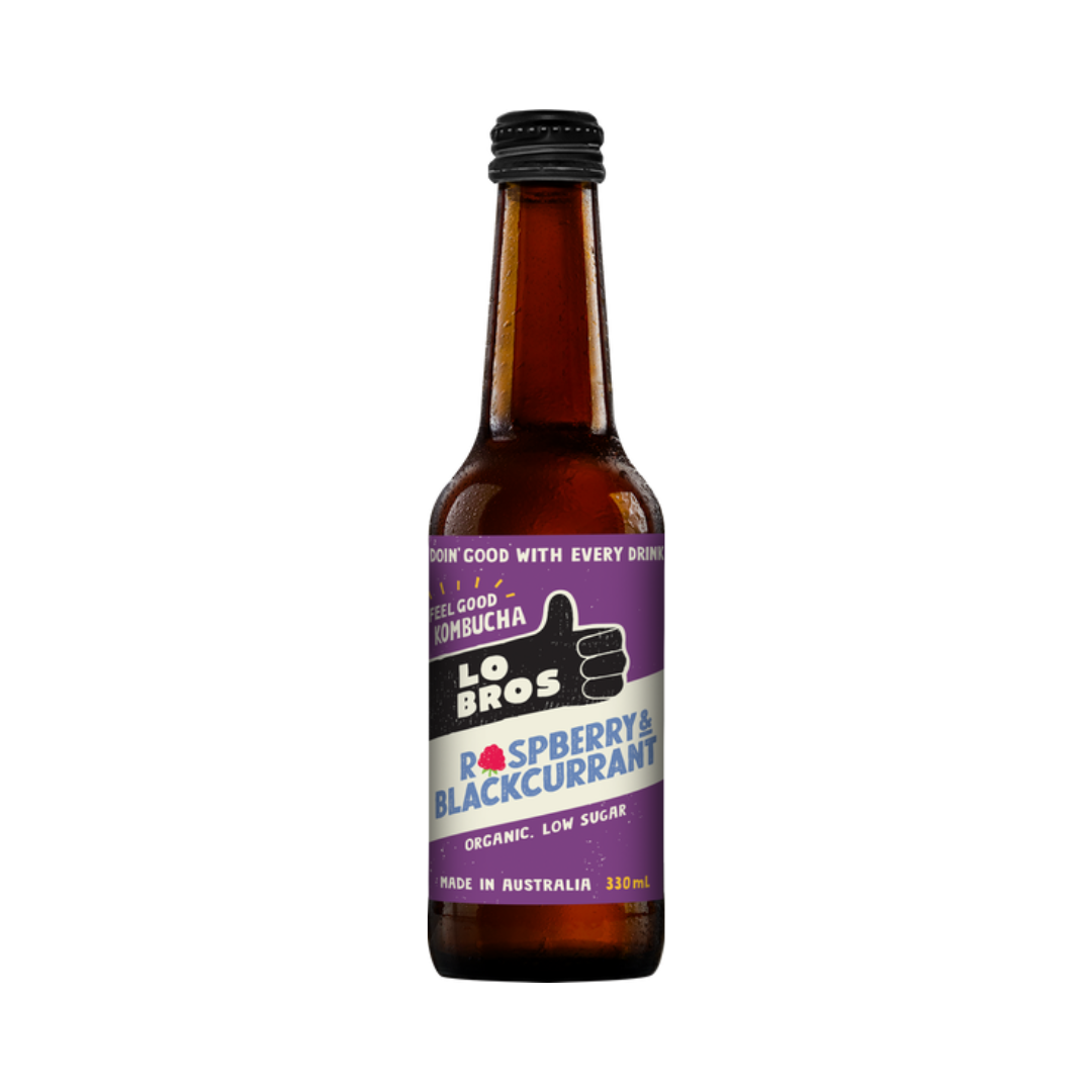 Lo Bros Kombucha Raspberry & Blackcurrant 330ml