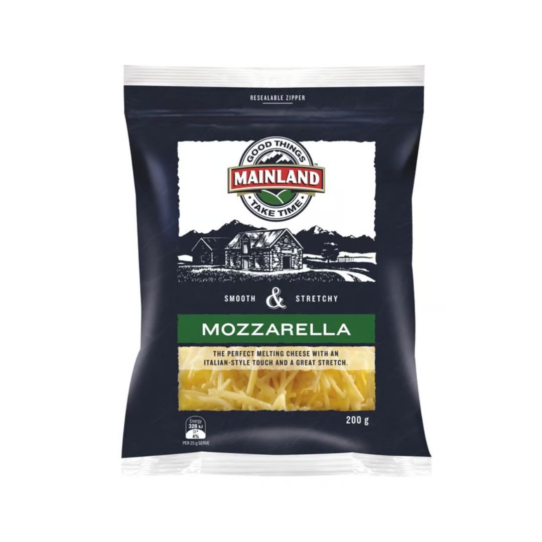 Mainland Mozzarella Grated 200g