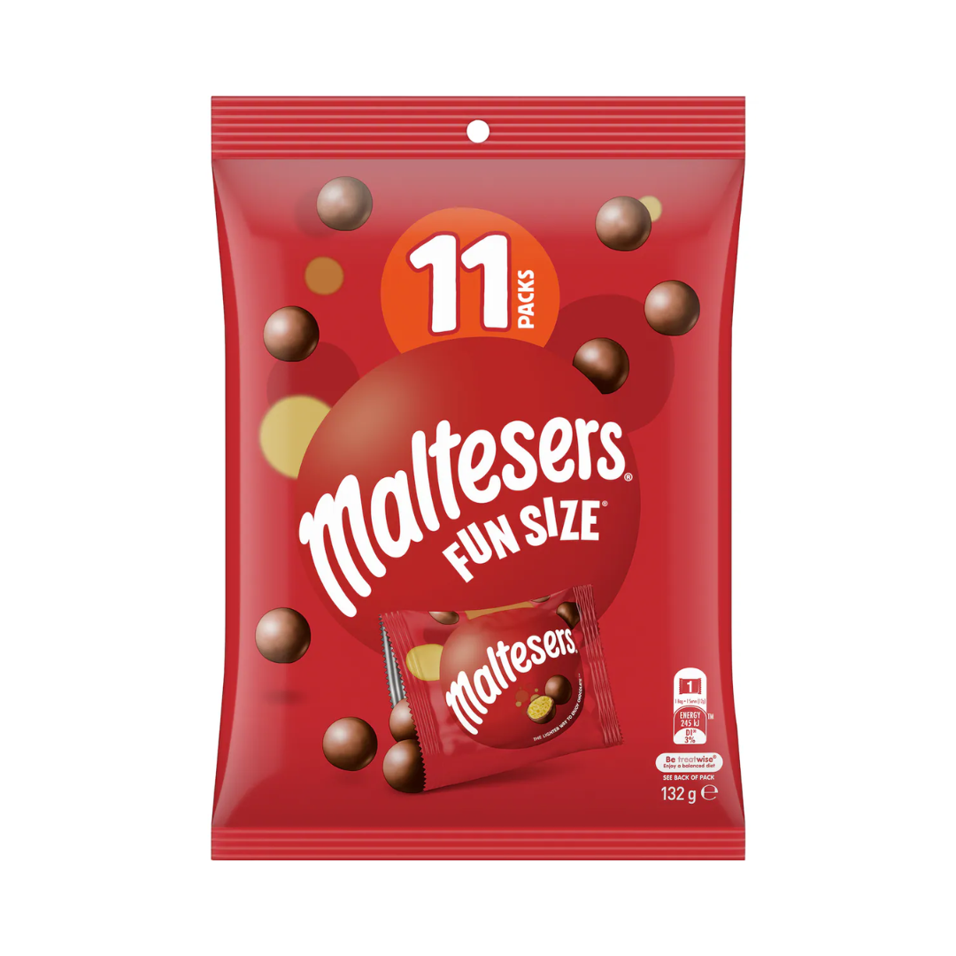 Maltesers Fun Size Share Pack 11 Packs 132g