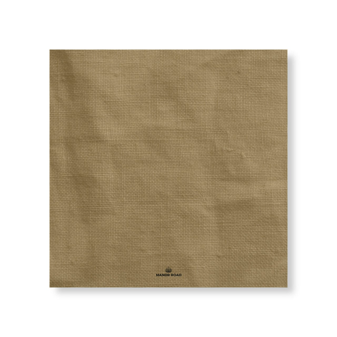 Manor Road Cheese Board Presentation Gold Linen 8 Pack