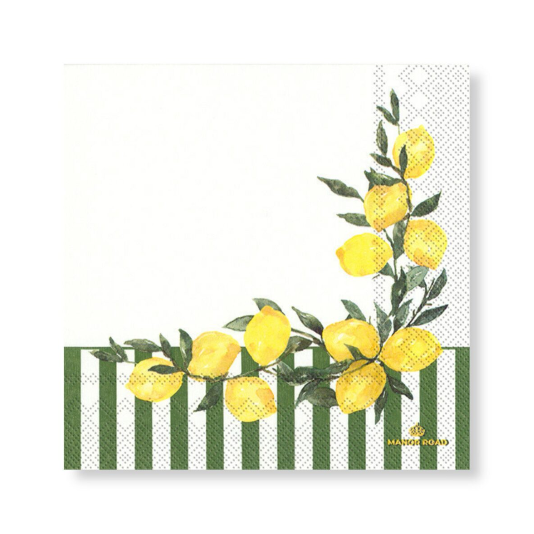 Manor Road Serviette Lunch Limoncello