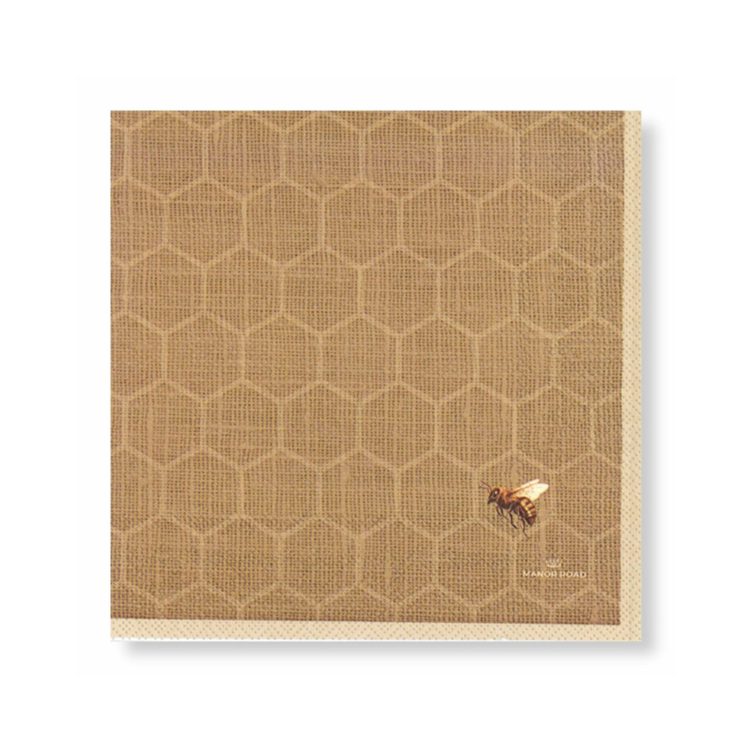 Manor Road Serviette Cocktail Linen Honeycomb