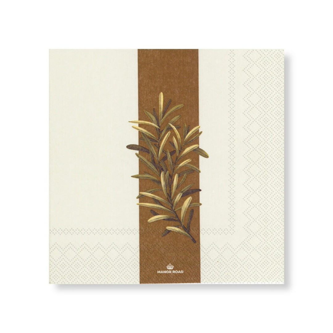 Manor Road Serviette Lunch Rustic Rosemary