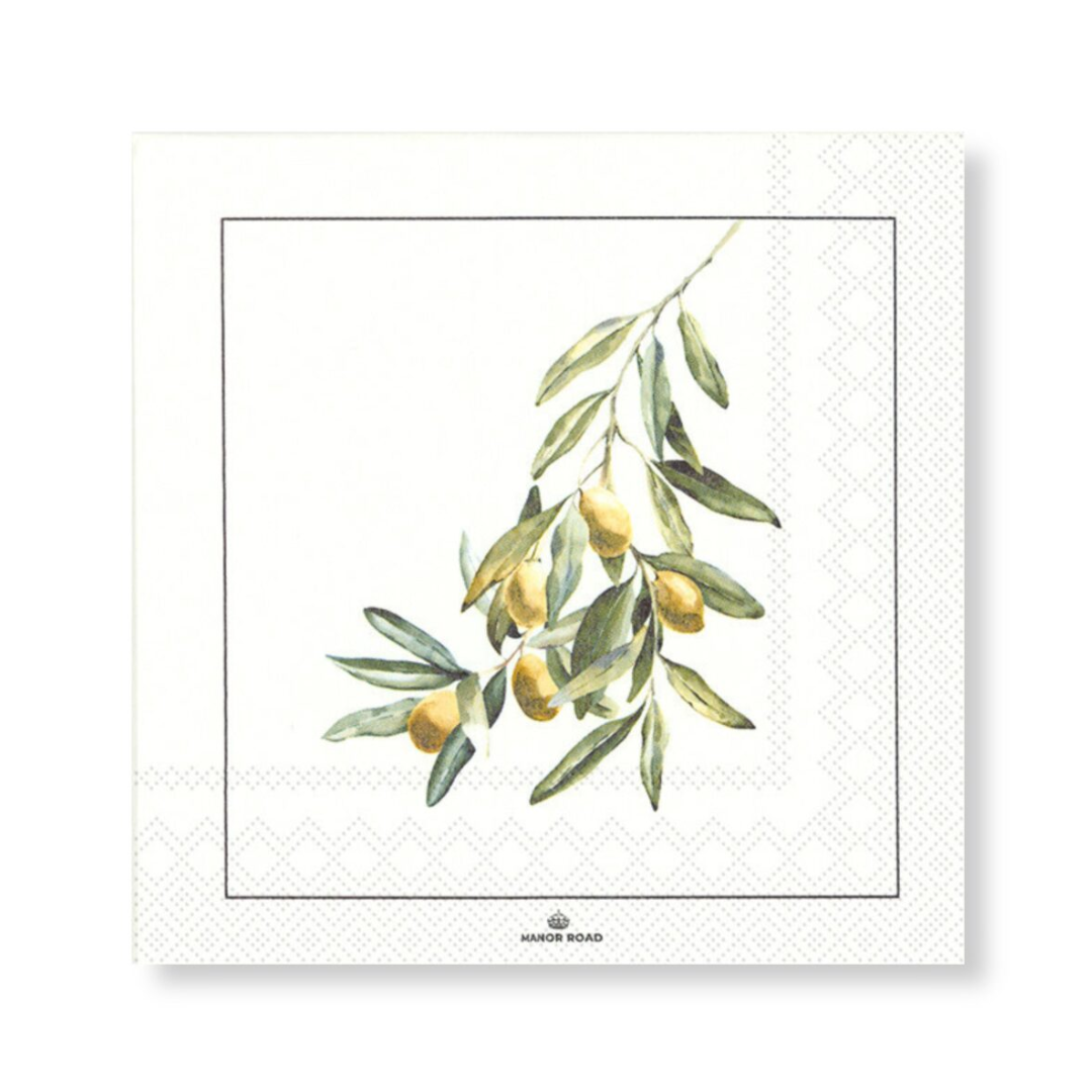 Manor Road Serviette Lunch Wild Olives