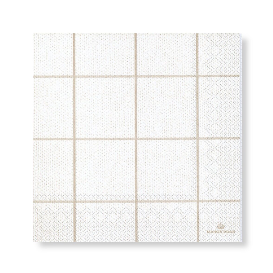 Manor Road Serviette Lunch Woodland Weave