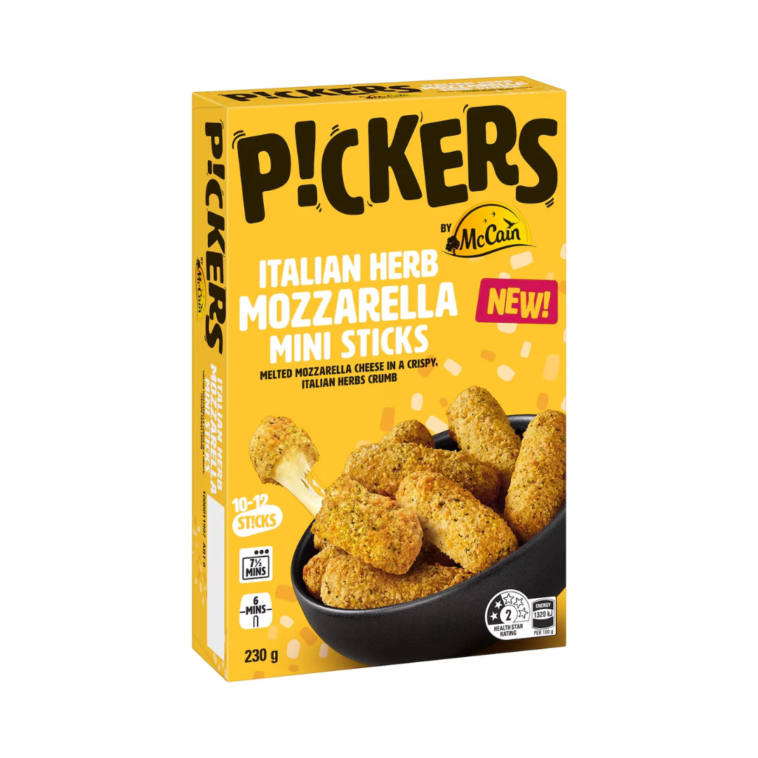 McCain Pickers Mozzarella Mini Sticks Italian Herb 230g