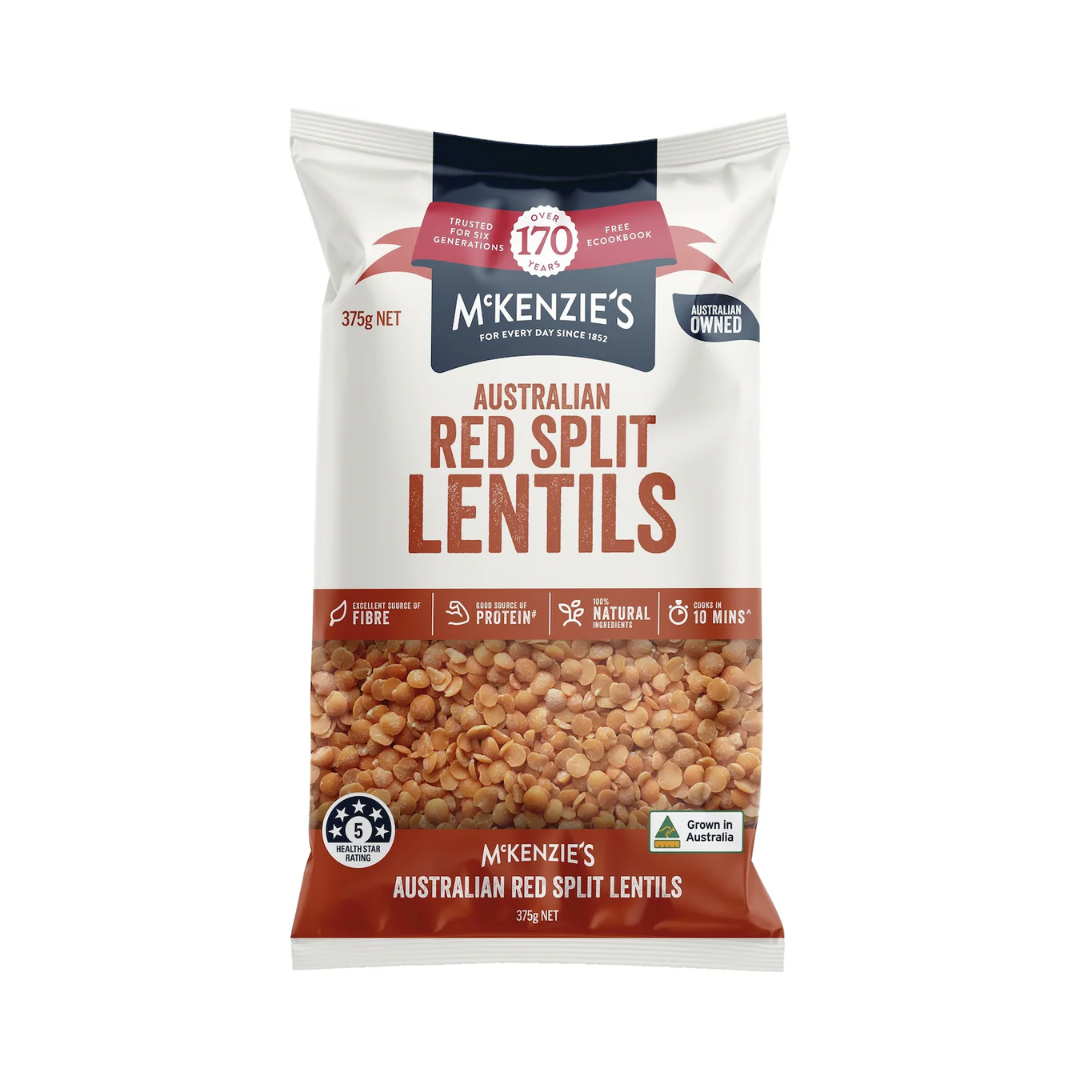 McKenzie's Red Split Lentils 375g