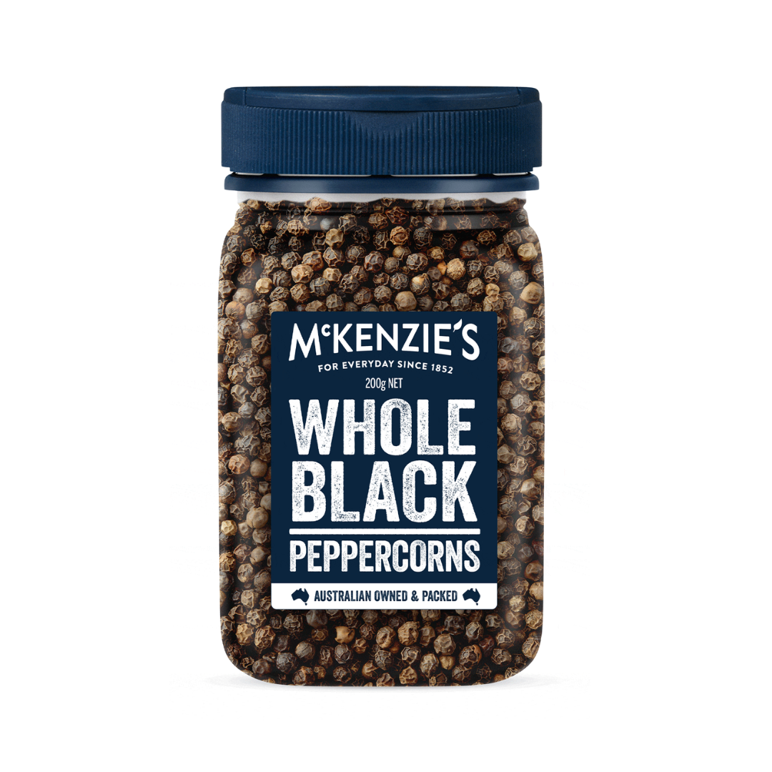McKenzie's Whole Black Peppercorns 200g