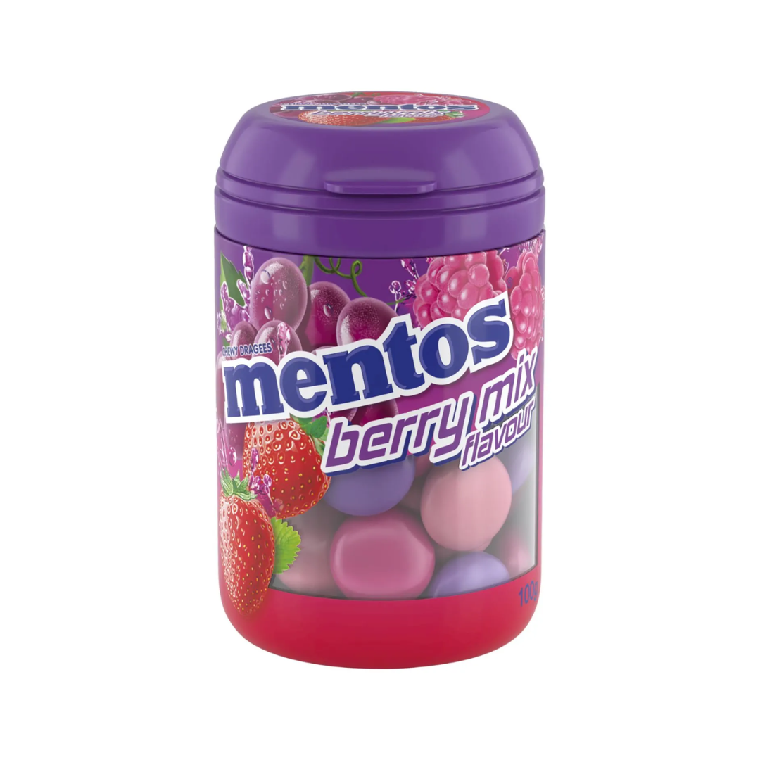Mentos Candy Berry Mix Bottle 100g