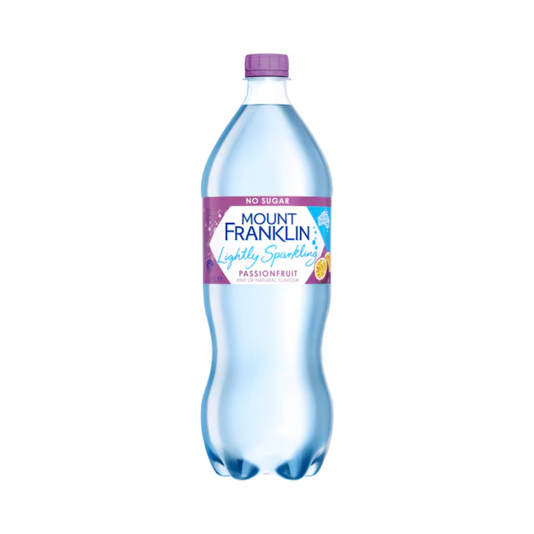 Mount Franklin Lightly Sparkling Passionfruit 1.25L
