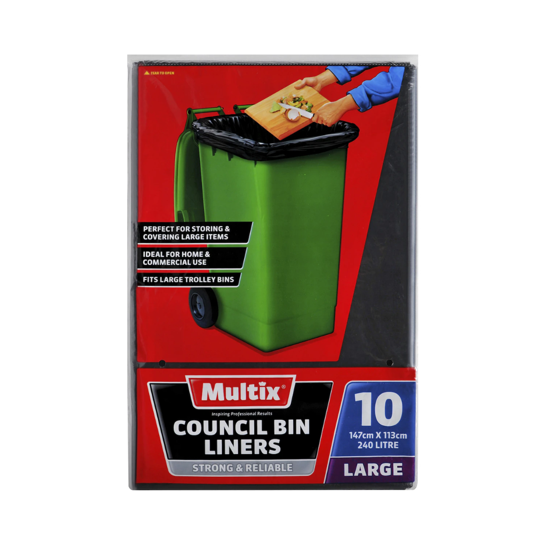 Multix Council Bin Liner 240L 10/pk