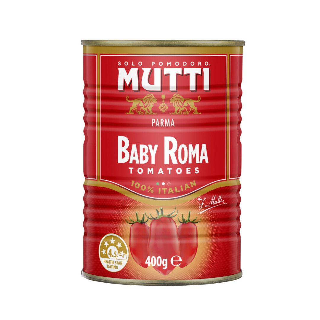 Mutti Baby Roma Tomatoes 400g