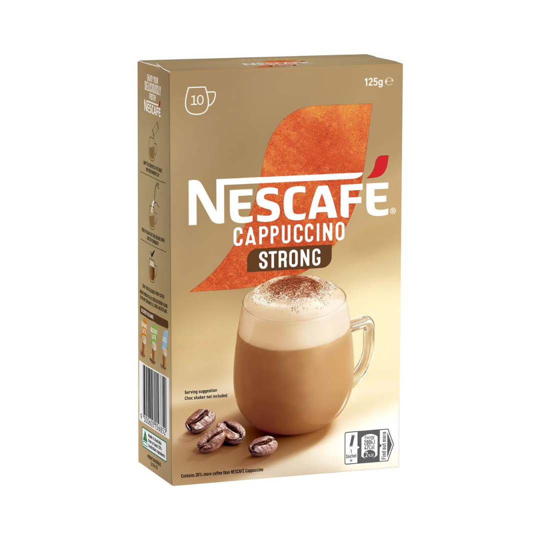 Nescafe Sachets Cappuccino Strong 10 Pack