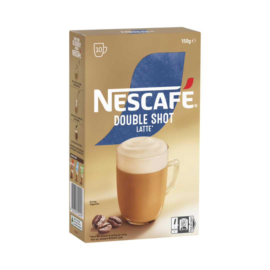 Nescafe Sachets Latte Double Shot 10 Pack
