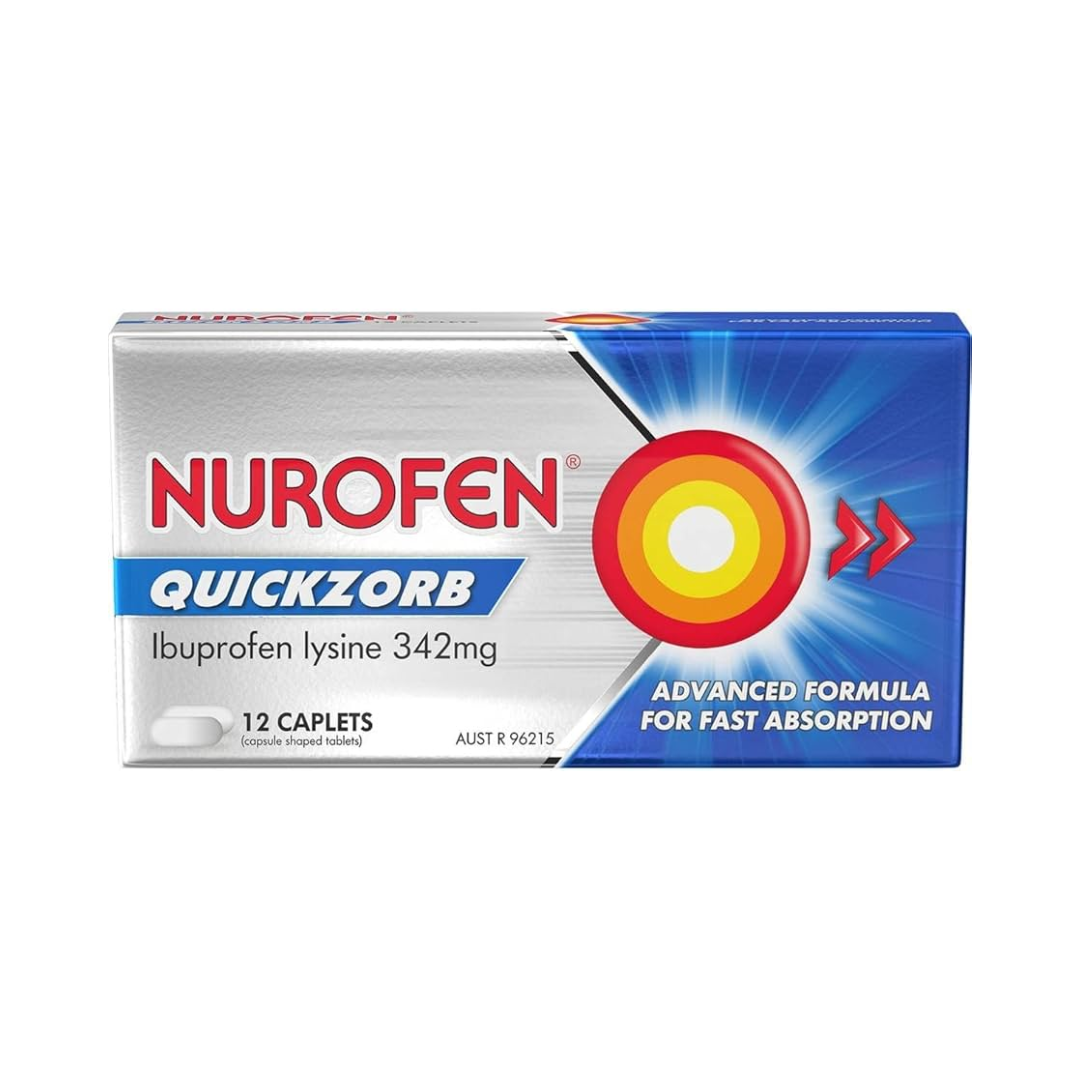 Nurofen Quickzorb Caplets 12 Pack