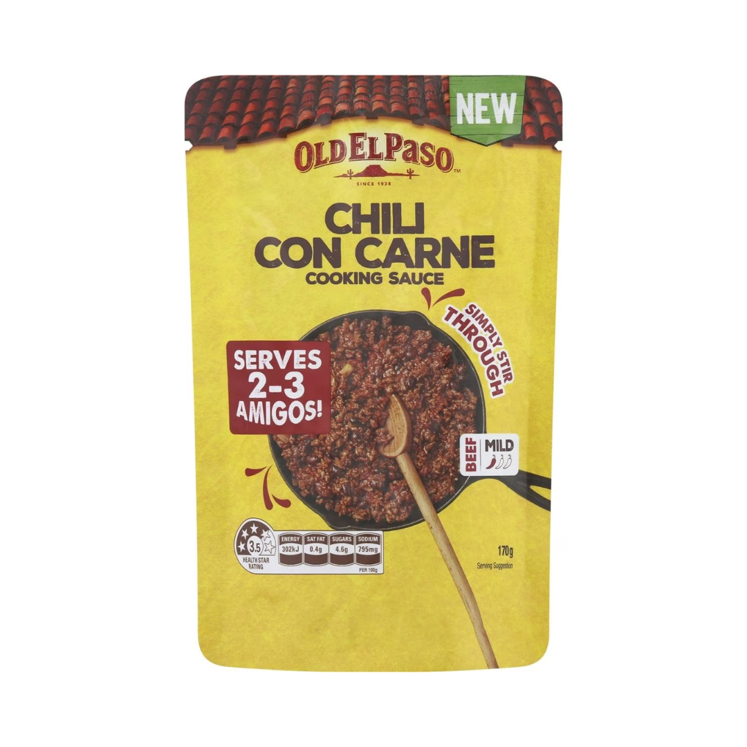 Old El Paso Chilli Con Carne Mild Cooking Sauce 170g