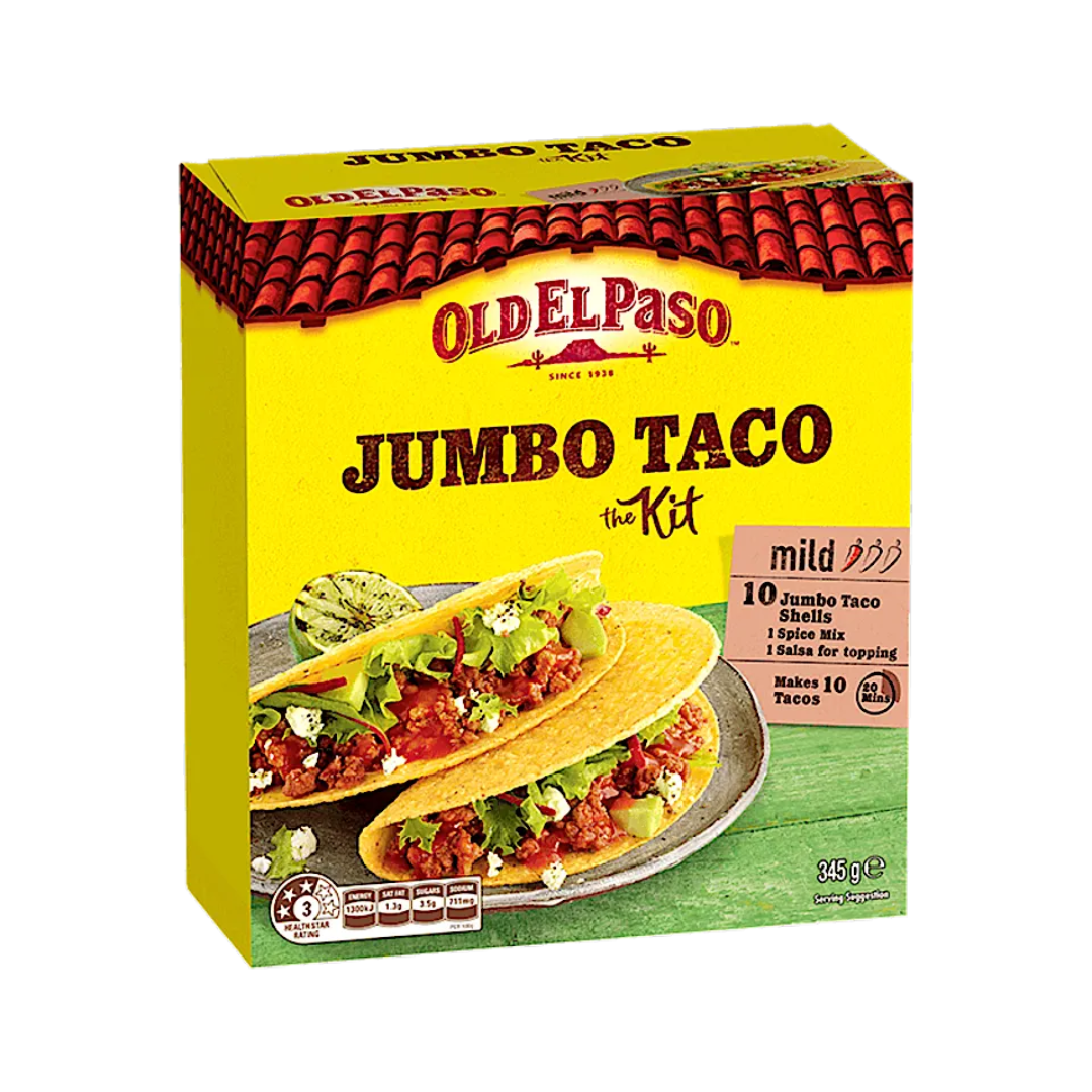 Old El Paso Taco Jumbo Kit 345g
