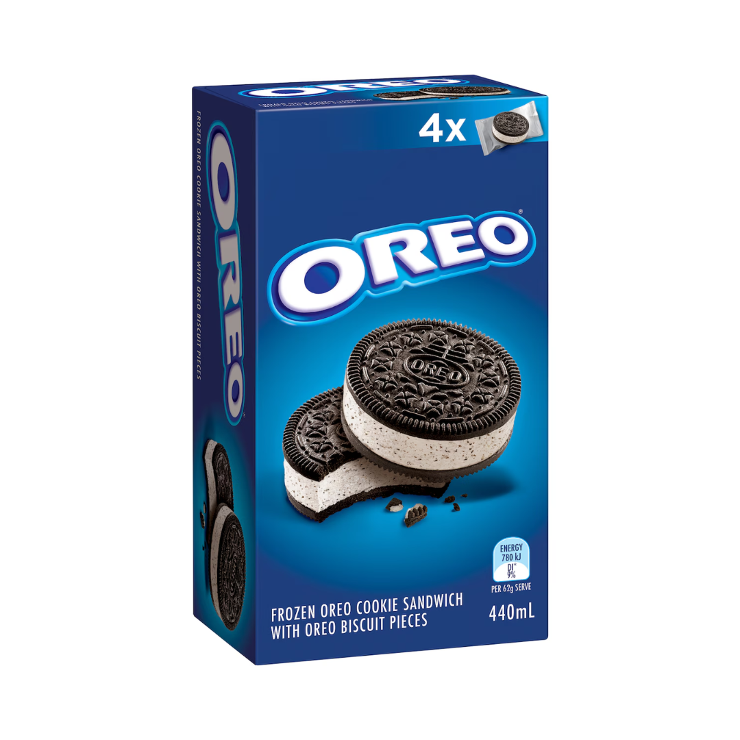 Peters Oreo Ice Cream Cookie Sandwich 4 Pack
