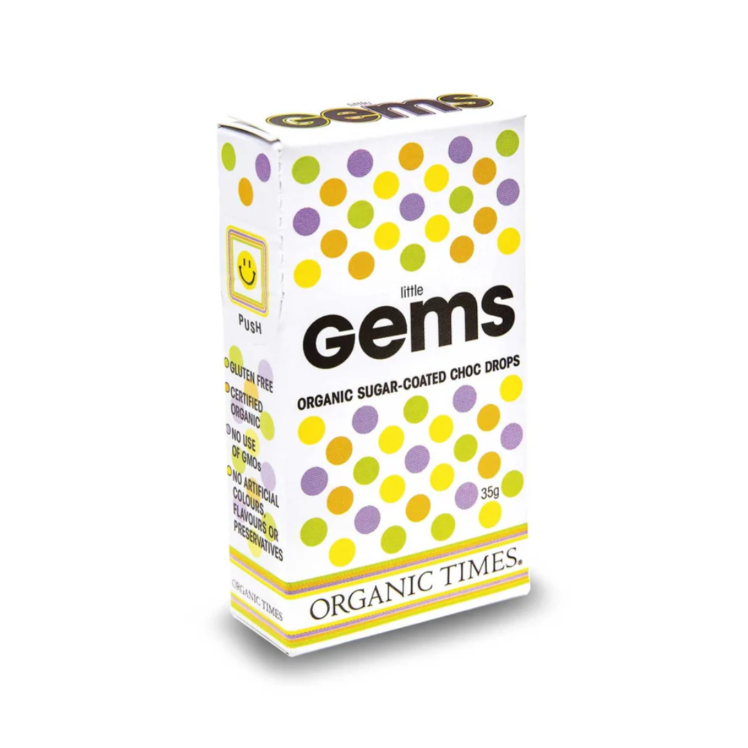 Organic Times Chocolate Little Gems 35g