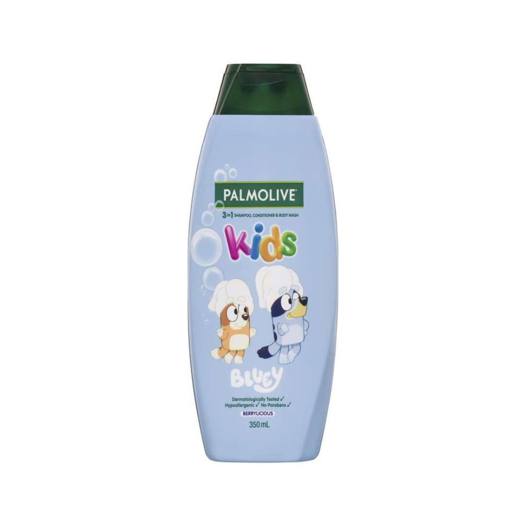 Palmolive 3 In 1 Bluey Kids Shampoo Conditioner & Body Wash 350ml