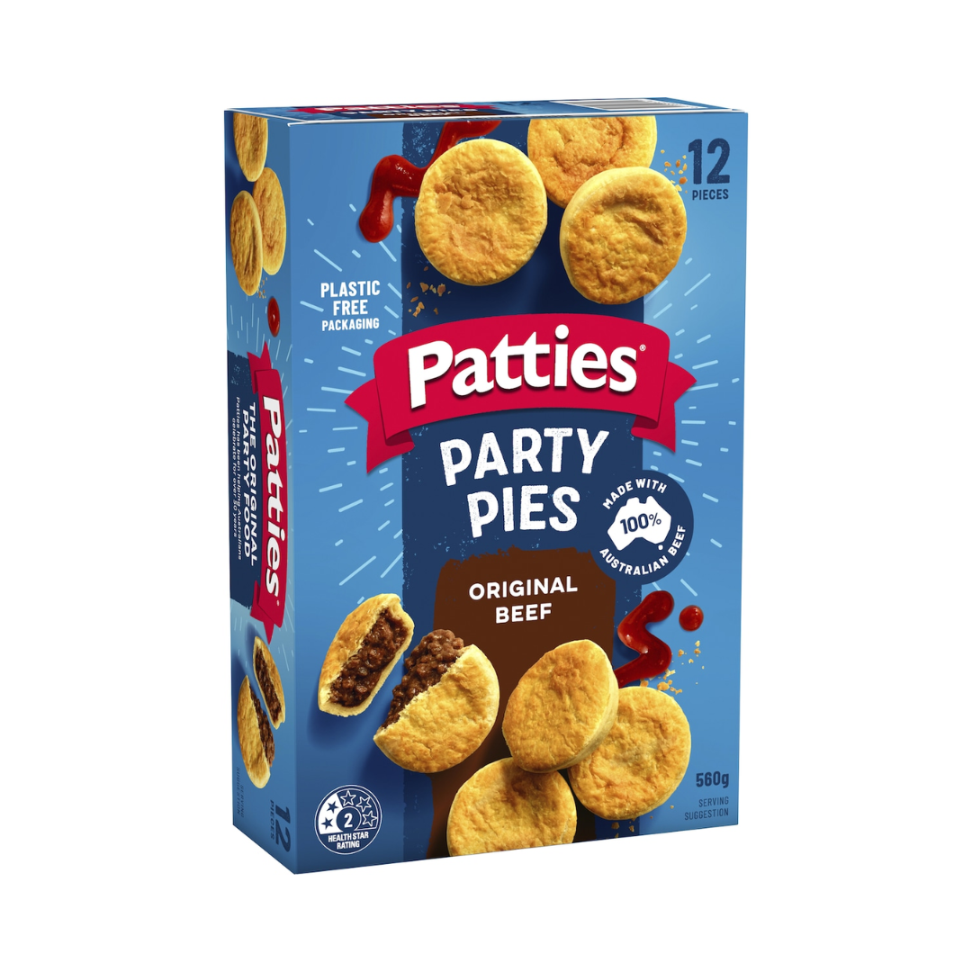 Patties Party Pies Classic Beef 560g
