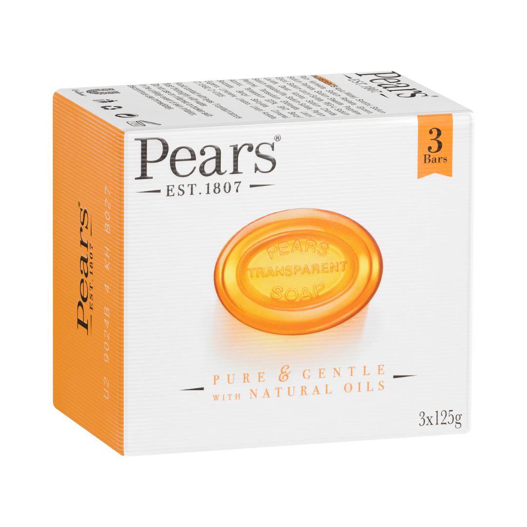 Pears Transparent Soap 3 x 125g